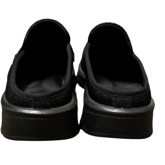 Bzees Mules Clogs Womens Black Glitter Slip On Shoes Size 9 Slides - Picture 5 of 7